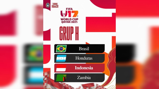 Timnas Indonesia U-17 satu grup dengan Brasil. [Instagram/@pssi]